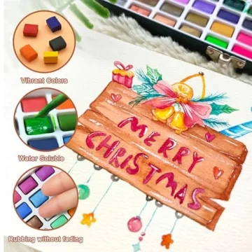 Artecho 100 Color Watercolor Paint Set in Portable Box