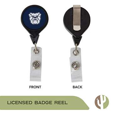 Desert Cactus Butler University Retractable Badge Holder BU ID Reel with Ticket Clip for Lanyard, Work, School & Office Access