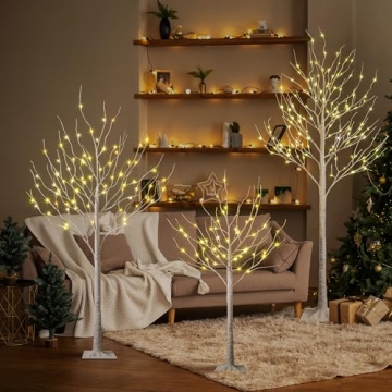 LIGHTSHARE Birch Tree Lights Warm White Indoor Outdoor Decor
