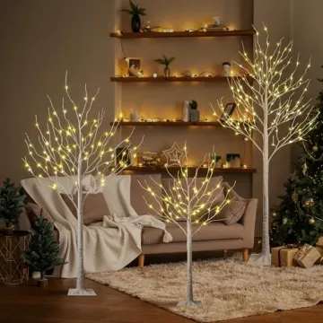LIGHTSHARE Birch Tree Lights Warm White Indoor Outdoor Decor