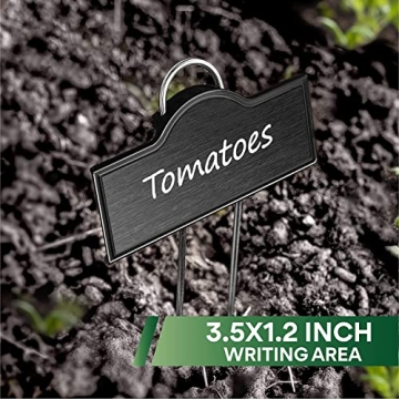 Weatherproof Stainless Steel Plant Markers 25 Pack for Gardens