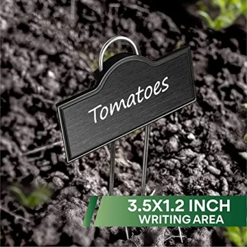 Weatherproof Stainless Steel Plant Markers 25 Pack for Gardens