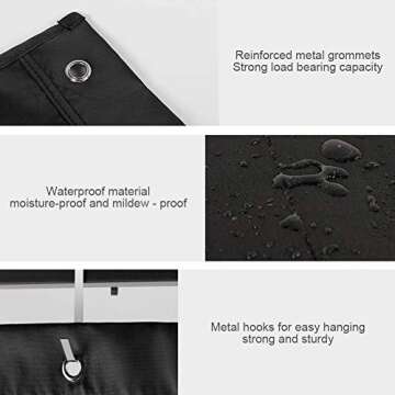 JiatuA 5 Pocket Hanging Storage Organizer for Home or Office