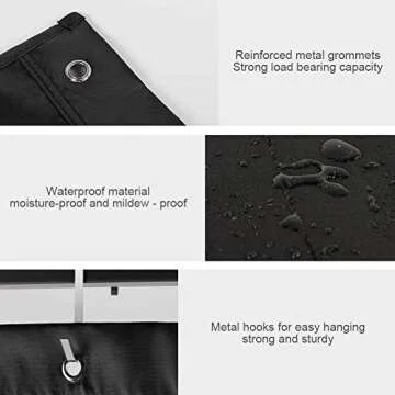 JiatuA 5 Pocket Hanging Storage Organizer for Home or Office