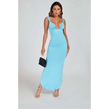 ABYOVRT Sexy Backless Maxi Dress for All Occasions