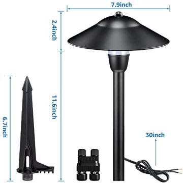 Sunvie 3W Low Voltage Aluminum Landscape Path Lights