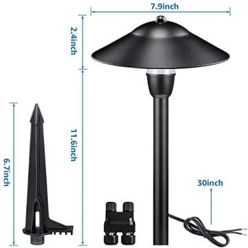 Sunvie 3W Low Voltage Aluminum Landscape Path Lights