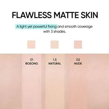 Meta Fixing Cushion Foundation 02 NUDE | Peach | Matte, glow, long-lasting, double coverage, clean beauty, lightweight, natural look, foundation for sensitive skin, hydrating cushion