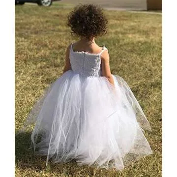 Exquisite Flower Girls Lace Tulle Ball Gown for Special Occasions