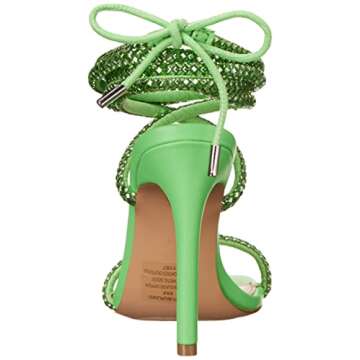 Steve Madden Women's Uplift-R Heeled Sandal, Light Green, 6.5