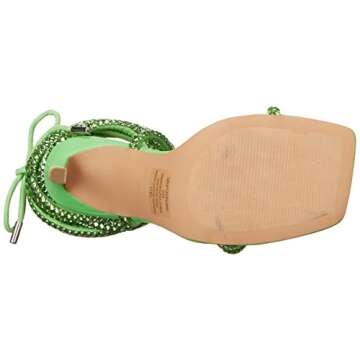 Steve Madden Women's Uplift-R Heeled Sandal, Light Green, 6.5