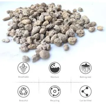 Organic Pumice for Bonsai and Horticultural 100% Natural (1 gallons, 3/8 inch)