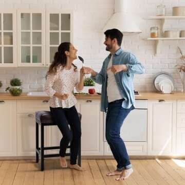 Sweetcrispy 24 inch Bar Stools Set of 2, Upholstered Modern Counter Height Bar Stools for Kitchen Island Modern PU Leather Sadless Stools Chair with Metal Base and Footrest, Brown
