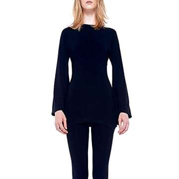 Norma Kamali Women's Modern Sculpture TOP, Black, XS