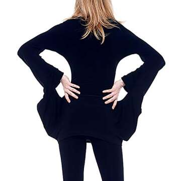 Norma Kamali Women's Modern Sculpture TOP, Black, XS