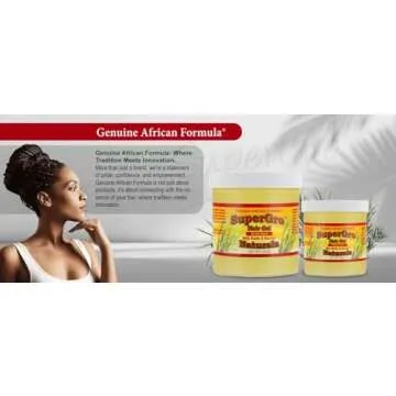 SuperGro Hair Gel with Extra Hold - For Breading, Locking, Twisting, Retwisting, Styling - Natural Hair Gel for Nourishing, Shining for Silky, Wavy, Curly, Coily, Frizzy Hair - Hair Care Gel 4 oz