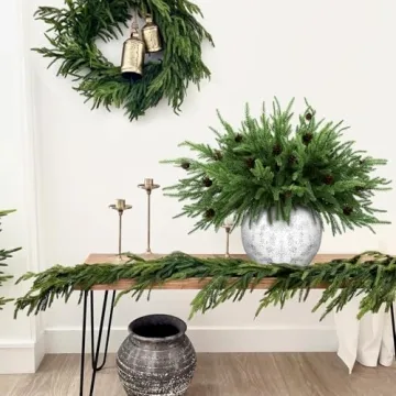 Real Touch Norfolk Pine Stems - 18" Faux Christmas Branches