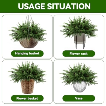 Real Touch Norfolk Pine Stems - 18" Faux Christmas Branches