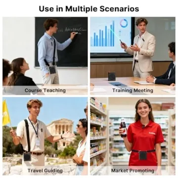 yAyusi Wireless Voice Amplifier for Teachers with Dual Mics