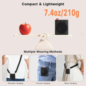 yAyusi Wireless Voice Amplifier for Teachers with Dual Mics