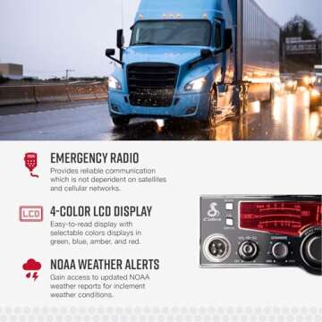 Cobra 29LX AM Professional CB Radio with Weather Alerts
