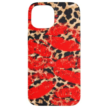 Stylish iPhone 15 Leopard Kiss Case - Premium Drop Protection
