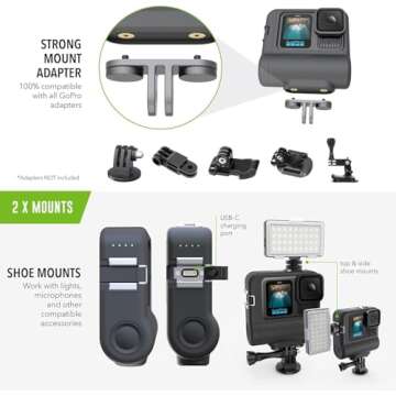 Re-Fuel 9Hr ActionPack Extended Battery (RF-6H50) for GoPro | Compatible with HERO7 Black, HERO6 Black, HERO5 Black & Hero Recording Cameras | IP68 Waterproof & Dust Proof | All-Weather