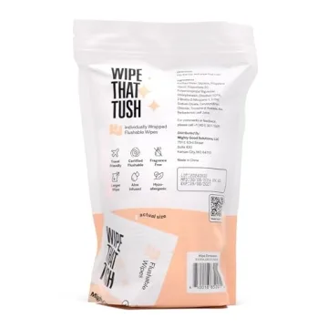 MightyGood Flushable Wet Wipes Hypoallergenic Septic Safe
