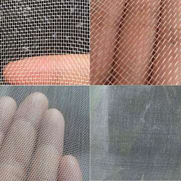 Maius Fruit Protection Bags, 100 Pack 4 x 6 Inch Nylon Net Barrier Bag with Drawstring for Protectin...