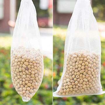 Maius Fruit Protection Bags - 100 Pack Reusable Garden Netting