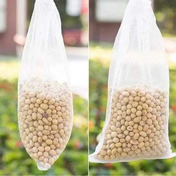 Maius Fruit Protection Bags - 100 Pack Reusable Garden Netting