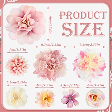 BBTO 21 Flower Hair Clips for Women - Stylish Floral Barrettes