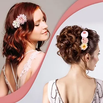 BBTO 21 Flower Hair Clips for Women - Stylish Floral Barrettes