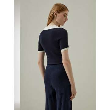 LilySilk Women's Silk Short Sleeve Polo - Elegant & Chic Style for Every Occasion