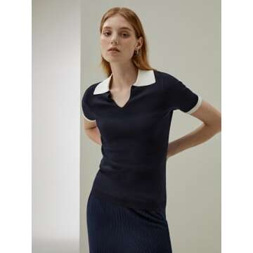 LilySilk Women's Silk Polo - Luxury & Versatility Combined