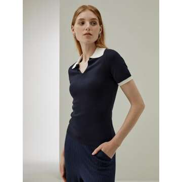 LilySilk Women's Silk Polo - Luxury & Versatility Combined