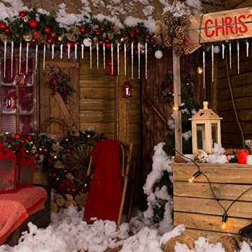 Stunning Glass Icicle Ornaments - 24 Pieces for Christmas