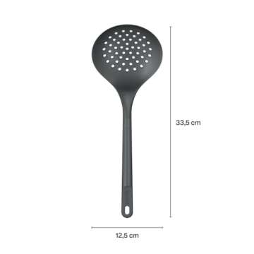 Zyliss E980232 Skimmer, Sustainable Wheatstraw/Nylon, Cooking Spoon with Holes for Skimming/Draining...