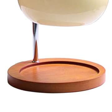 Candle Warmer Lamp, Aromatherapy Candle Warmer, Dimmable Retro Decorative Aromatherapy Candle Melter Melting Lamp for Bedroom Study Round Plate (Beige)