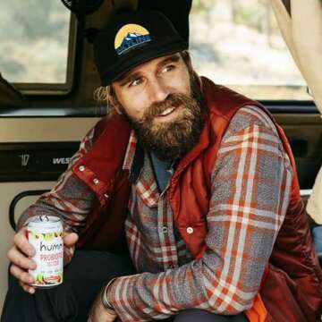 Humm Raspberry Lime Sparkling Water, Zero Sugar, Zero Calorie Seltzer, Whole30 Approved Probiotic Drink, 2 Billion Probiotics, Vitamin C, D, and B12, 12 fl oz (12 Pack)