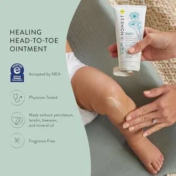 The Honest Company Head to Toe Multi-Purpose Healing Ointment | Gentle for Baby | Hypoallergenic, Vegan, Allantoin-Powered | 5 oz