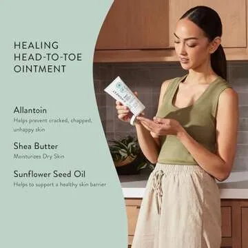 The Honest Company Head to Toe Multi-Purpose Healing Ointment | Gentle for Baby | Hypoallergenic, Vegan, Allantoin-Powered | 5 oz