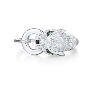 Buy Santuzza Panther Ring - 925 Sterling Silver Jewelry