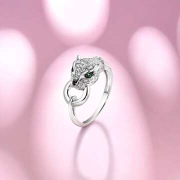 Buy Santuzza Panther Ring - 925 Sterling Silver Jewelry