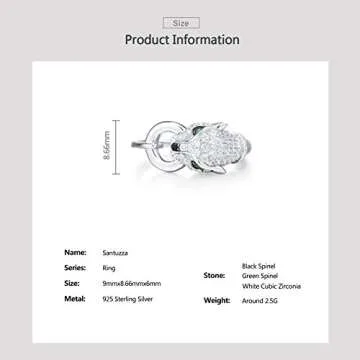 Buy Santuzza Panther Ring - 925 Sterling Silver Jewelry