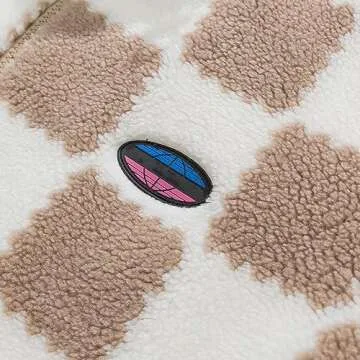 JYHBHMZG Drawstring Winter Warm Coat - Plaid Stripes Soft Windproof Outerwear, Zipper Fleece Jacket for Men and Women EN8 XS