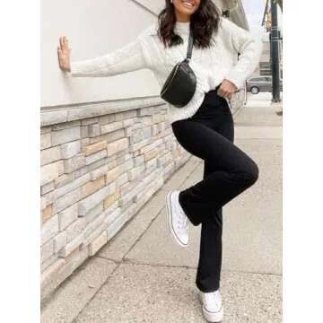 Unthewe High Waisted Flare Leggings - Tummy Control & Style