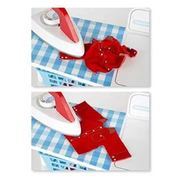 Wooden Pretend Laundry Set for Kids - Let's Play House!