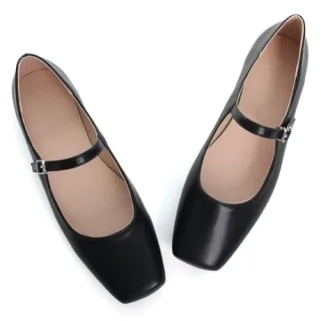 Comfortable TN TANGNEST Leather Flats for Women