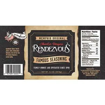 Charlie Vergos Rendezvous Memphis BBQ Dry Rub Seasoning - 4-Pack